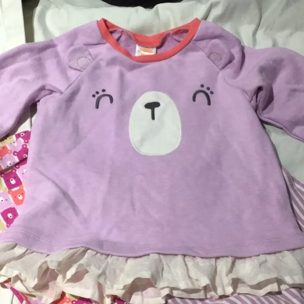 Gymboree lilac bear 3t bundle worn once